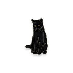 Black Cat Metal Sticker