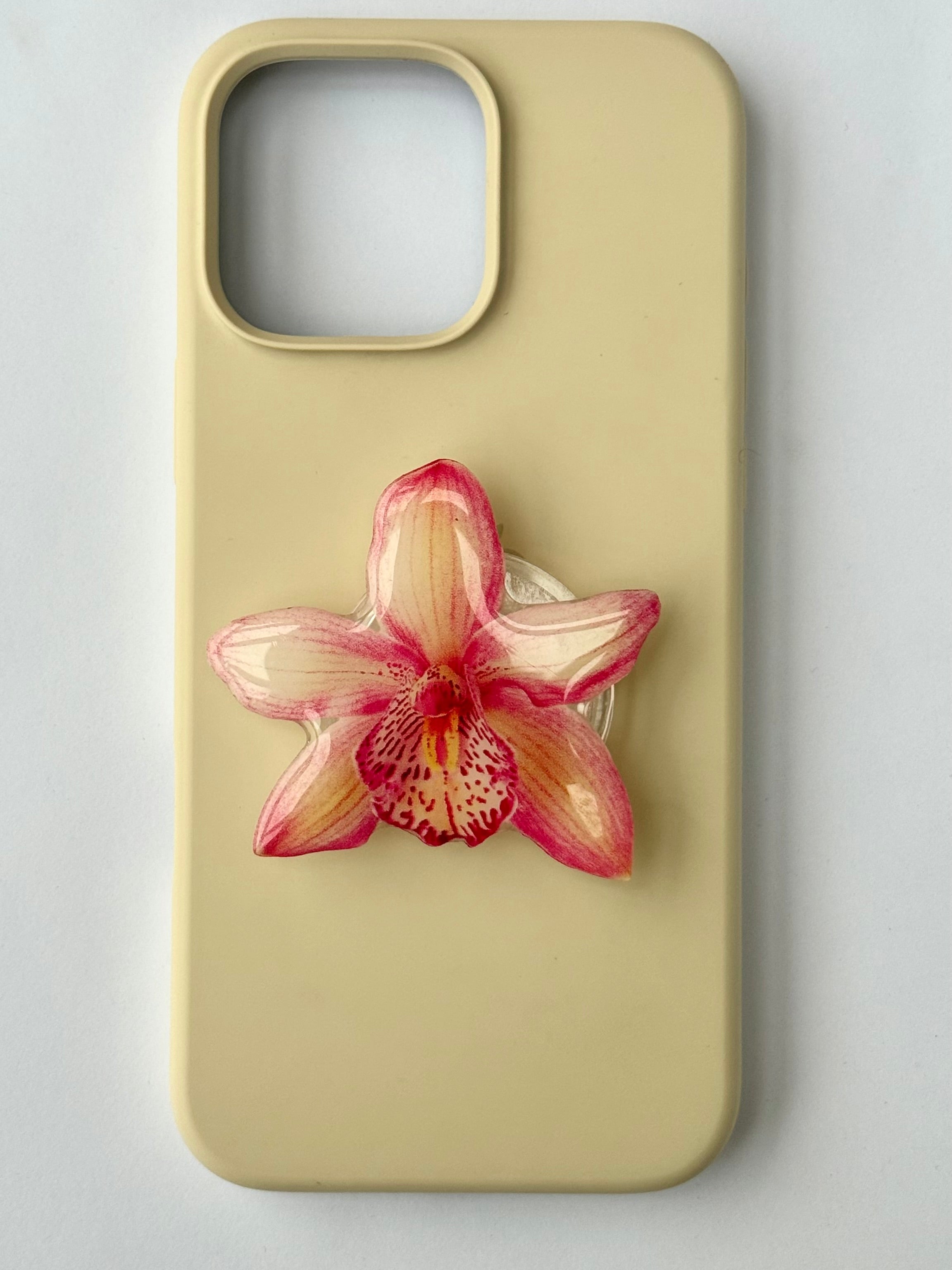 orchid phone grip