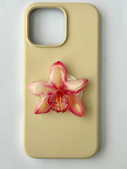 orchid phone grip