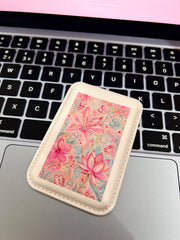 flower print cardholder