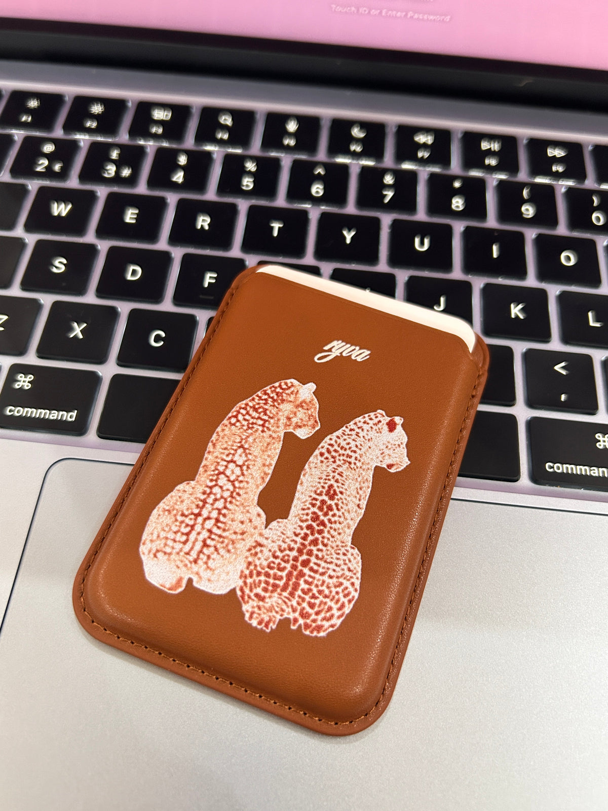 cheetah duo cardholder